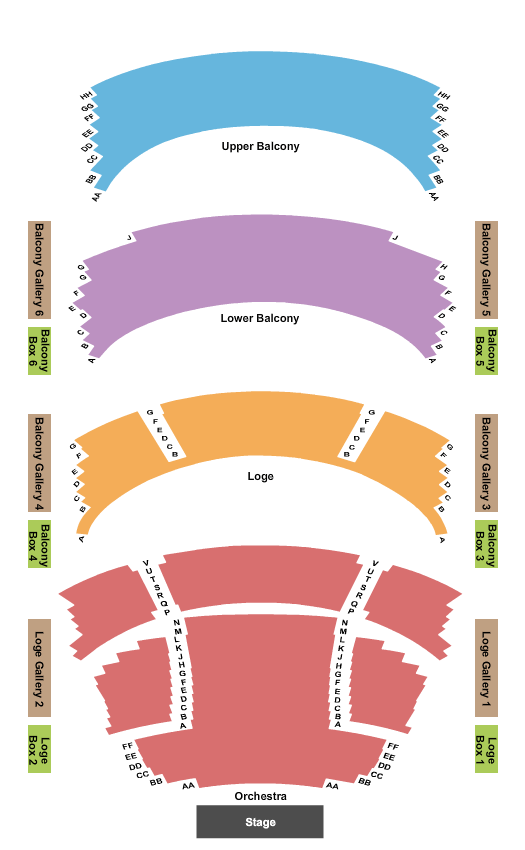 Winsupply Theatre At Schuster Performing Arts Center SIX Seating Chart